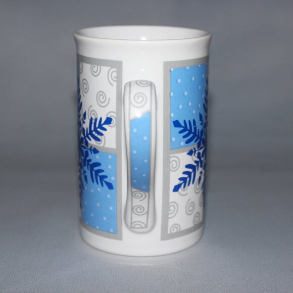 Vintage Coffee Mugs | Life @ Home Snowflake Mugs | Set of 3 Mugs - Picture 7 of 10